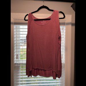 Open Shoulder Long Sleeve Shirt